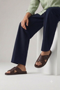 Men's Criss-Cross Textured Slide Slippers