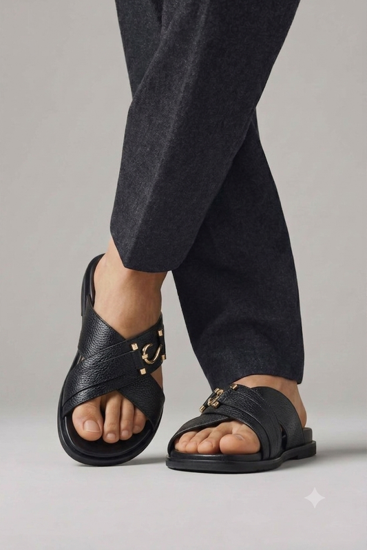 Urban Elite Crossover Leather Slippers