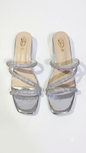 Sparkle Strappy Low Block Heel